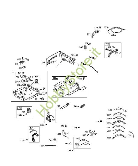F - Comandi, molla regolatore, accensione B&S - 12 €¦ 126492-0165-E1 brand Stihl